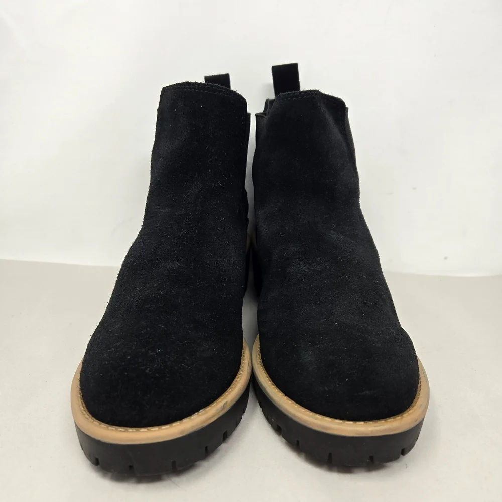 Blondo Waterproof Womens Booties Sz 7M Black Suede Chelsea Ankle Pull On Casual - Picture 2 of 11